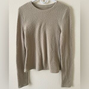 Source Unknown Tan Crew Neck Sweater